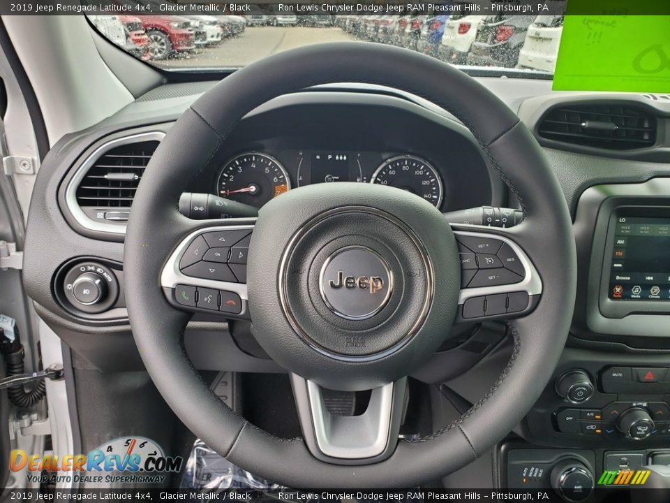2019 Jeep Renegade Latitude 4x4 Glacier Metallic / Black Photo #18