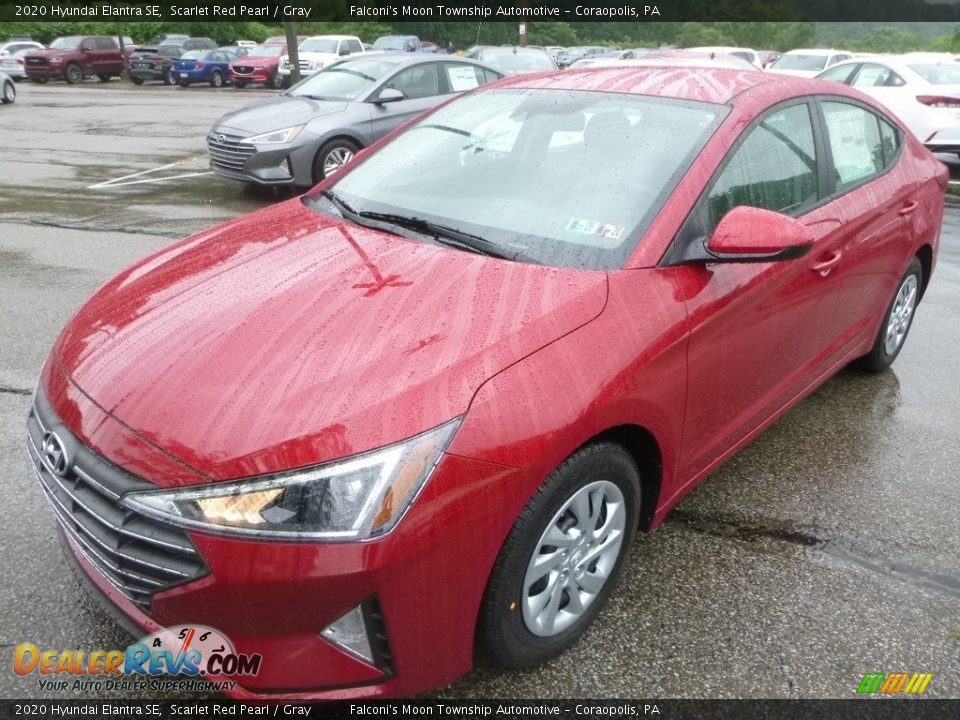 2020 Hyundai Elantra SE Scarlet Red Pearl / Gray Photo #5