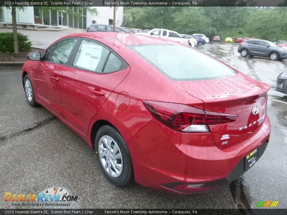 2020 Hyundai Elantra SE Scarlet Red Pearl / Gray Photo #6