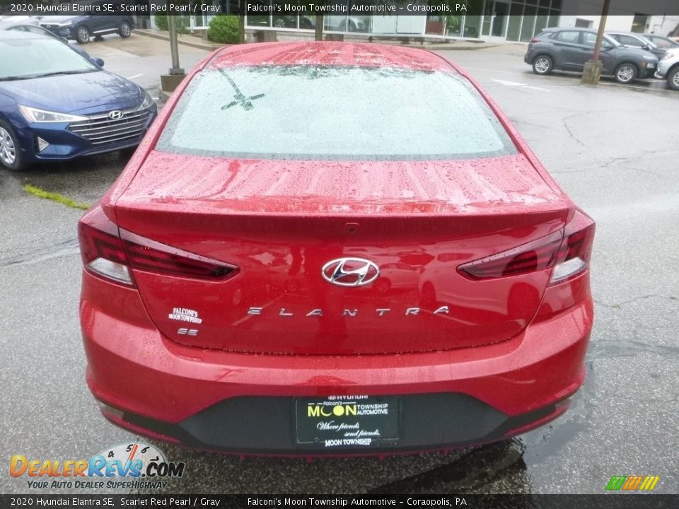 2020 Hyundai Elantra SE Scarlet Red Pearl / Gray Photo #7