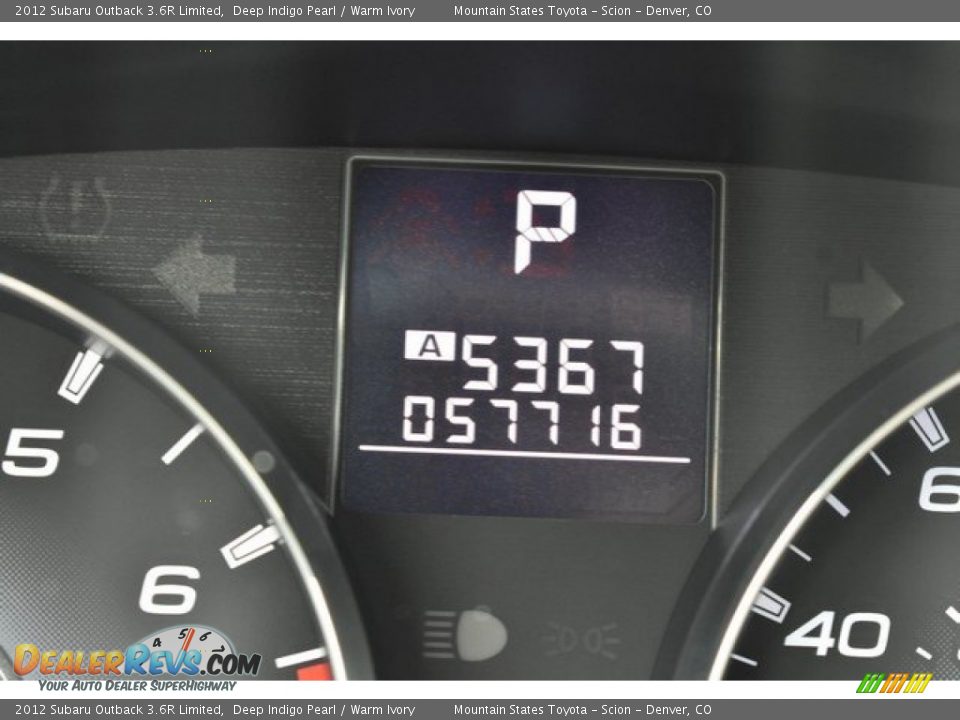 2012 Subaru Outback 3.6R Limited Deep Indigo Pearl / Warm Ivory Photo #30