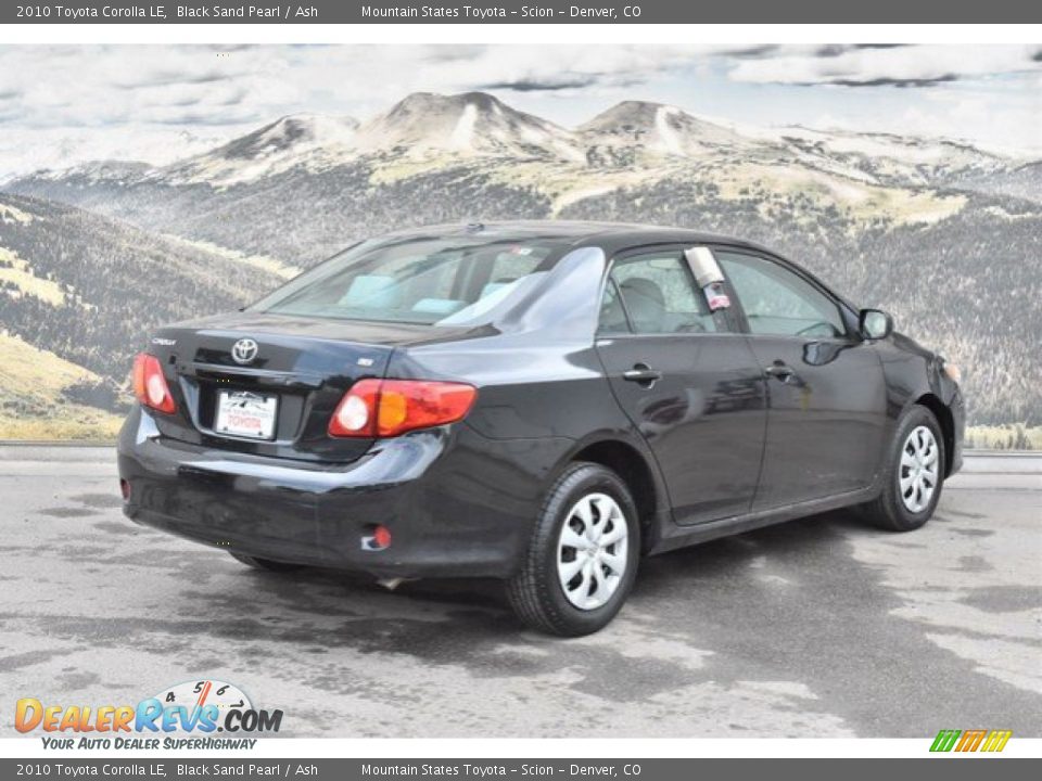 2010 Toyota Corolla LE Black Sand Pearl / Ash Photo #3
