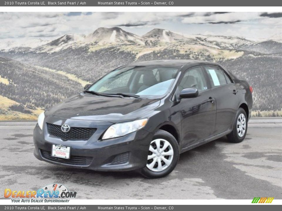 2010 Toyota Corolla LE Black Sand Pearl / Ash Photo #5
