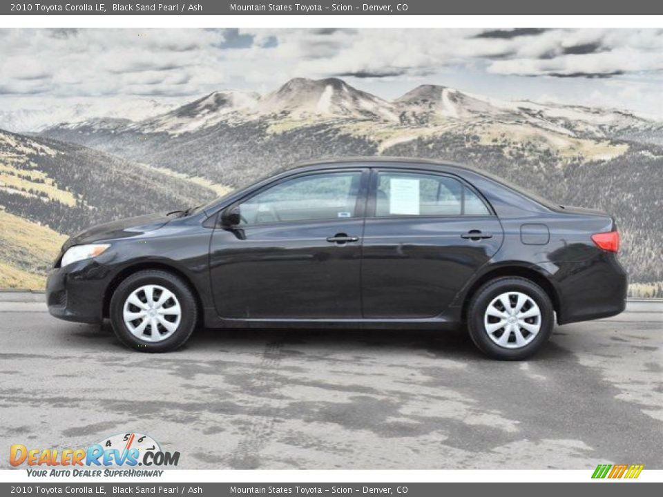 2010 Toyota Corolla LE Black Sand Pearl / Ash Photo #6
