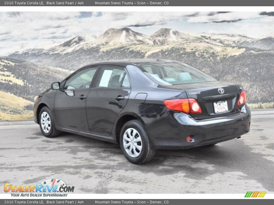2010 Toyota Corolla LE Black Sand Pearl / Ash Photo #7