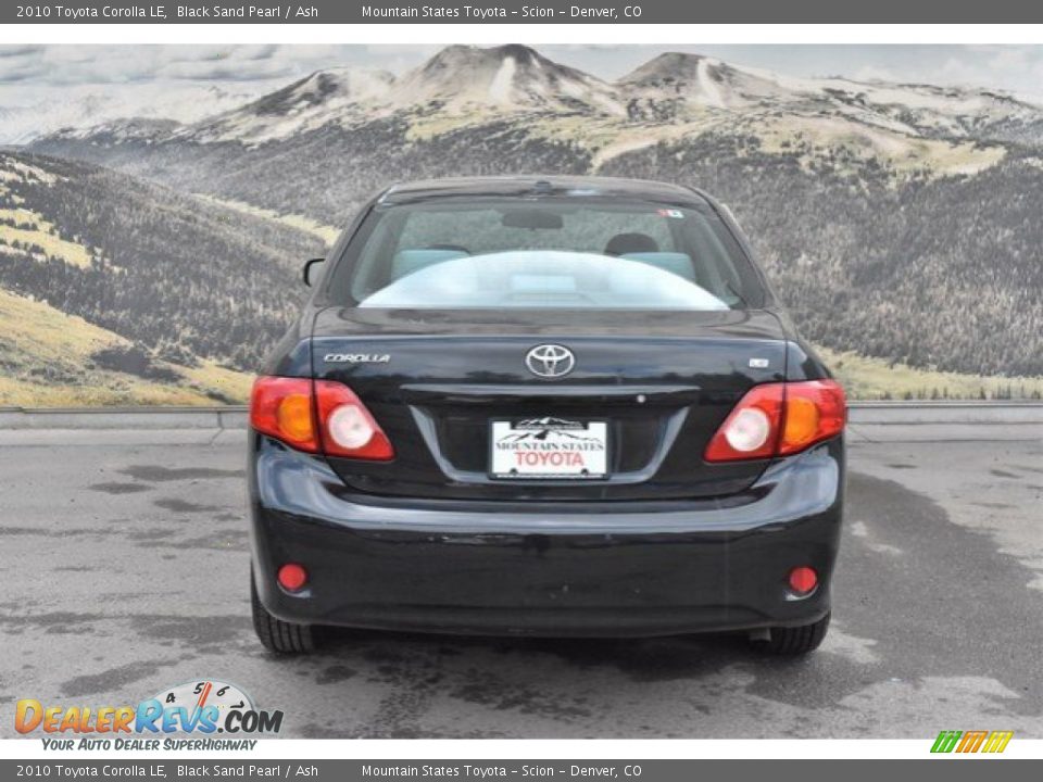 2010 Toyota Corolla LE Black Sand Pearl / Ash Photo #8
