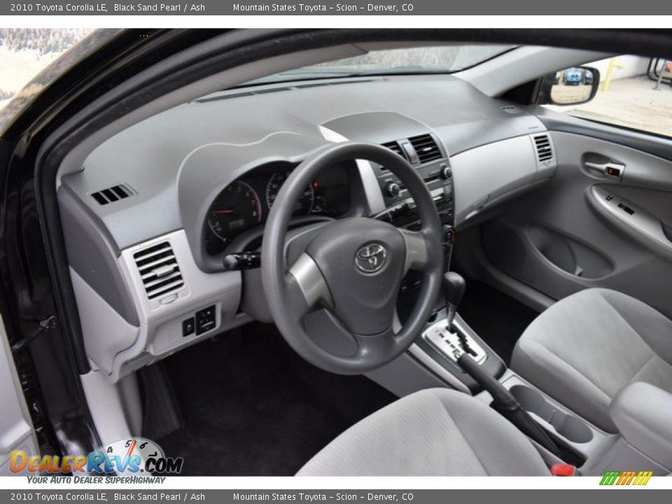 2010 Toyota Corolla LE Black Sand Pearl / Ash Photo #10