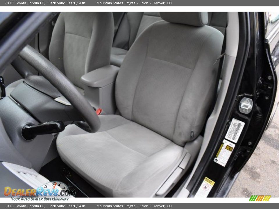 2010 Toyota Corolla LE Black Sand Pearl / Ash Photo #12