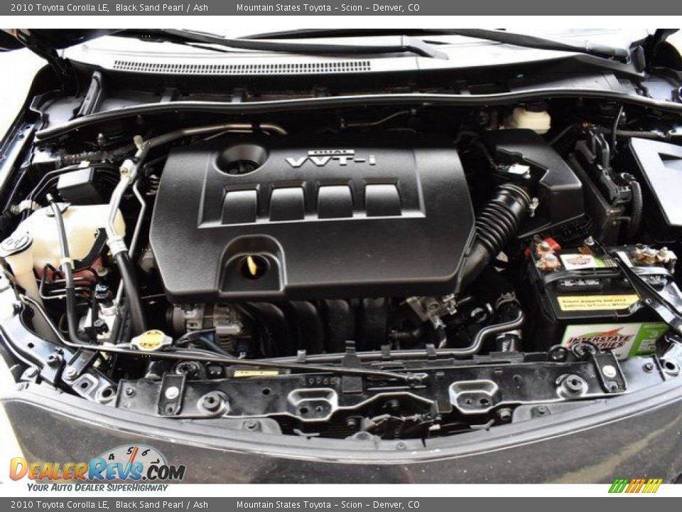 2010 Toyota Corolla LE Black Sand Pearl / Ash Photo #27