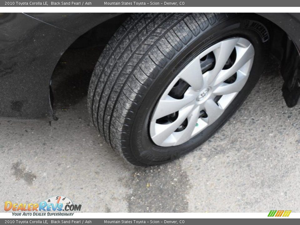 2010 Toyota Corolla LE Black Sand Pearl / Ash Photo #28