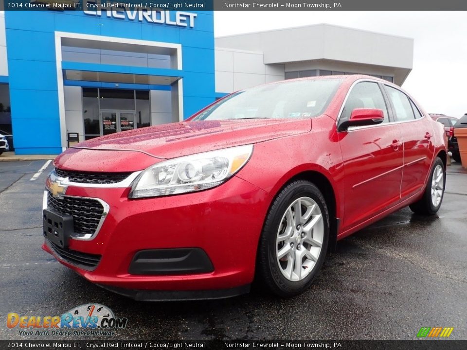 2014 Chevrolet Malibu LT Crystal Red Tintcoat / Cocoa/Light Neutral Photo #2