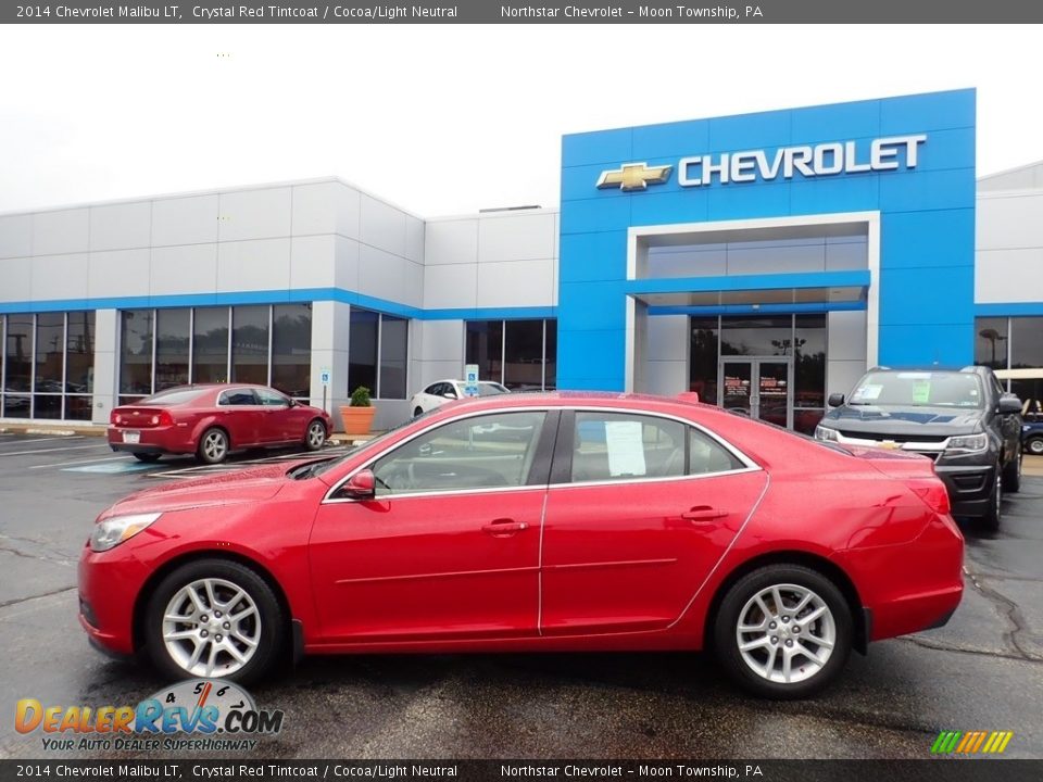 2014 Chevrolet Malibu LT Crystal Red Tintcoat / Cocoa/Light Neutral Photo #3