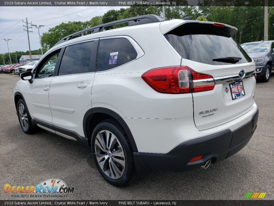 2019 Subaru Ascent Limited Crystal White Pearl / Warm Ivory Photo #4