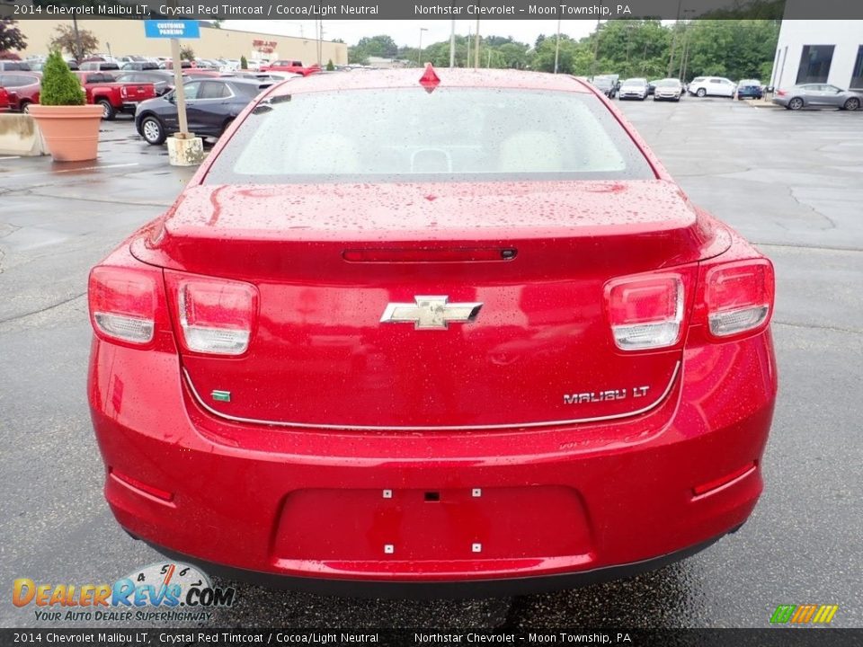 2014 Chevrolet Malibu LT Crystal Red Tintcoat / Cocoa/Light Neutral Photo #6