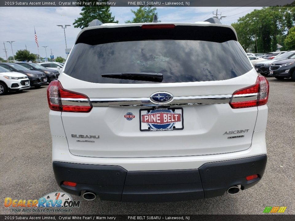 2019 Subaru Ascent Limited Crystal White Pearl / Warm Ivory Photo #5