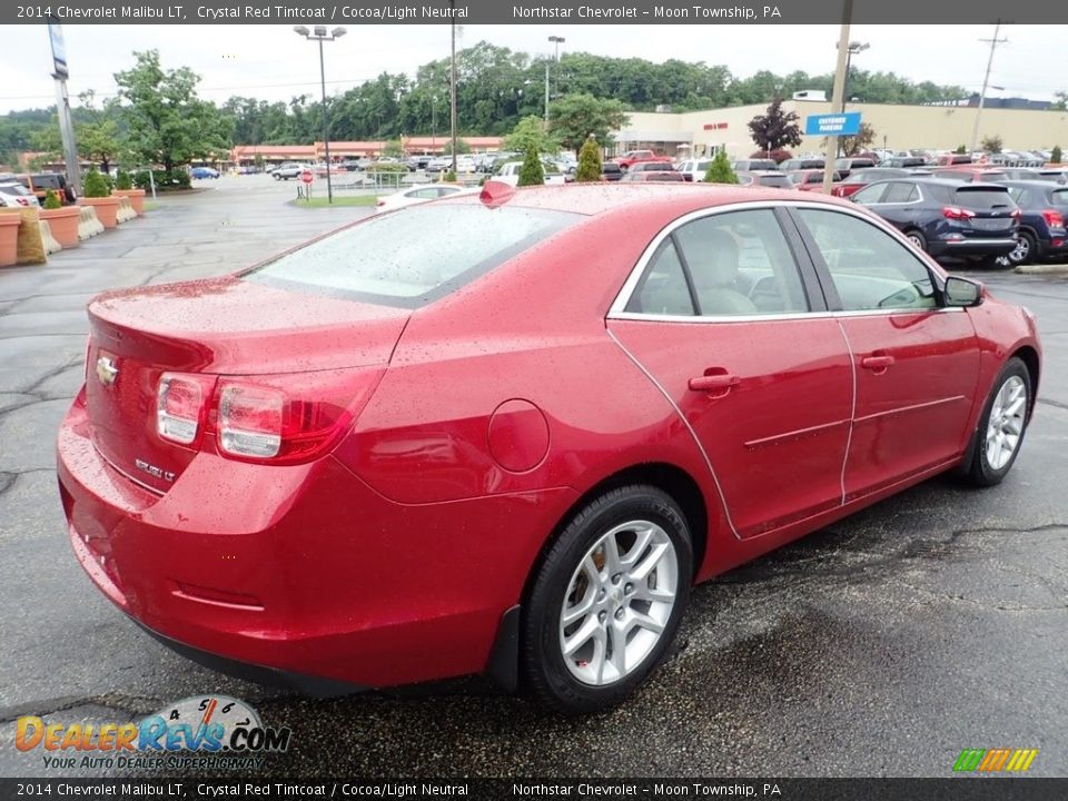 2014 Chevrolet Malibu LT Crystal Red Tintcoat / Cocoa/Light Neutral Photo #9