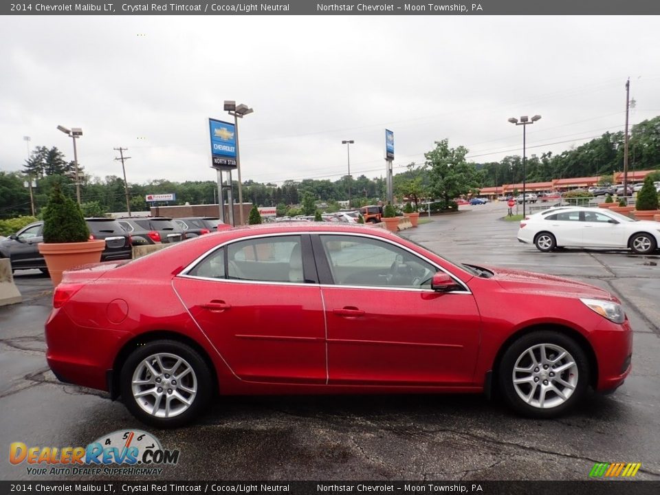 2014 Chevrolet Malibu LT Crystal Red Tintcoat / Cocoa/Light Neutral Photo #10