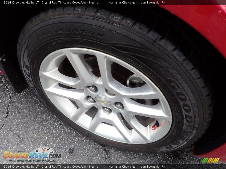 2014 Chevrolet Malibu LT Crystal Red Tintcoat / Cocoa/Light Neutral Photo #14