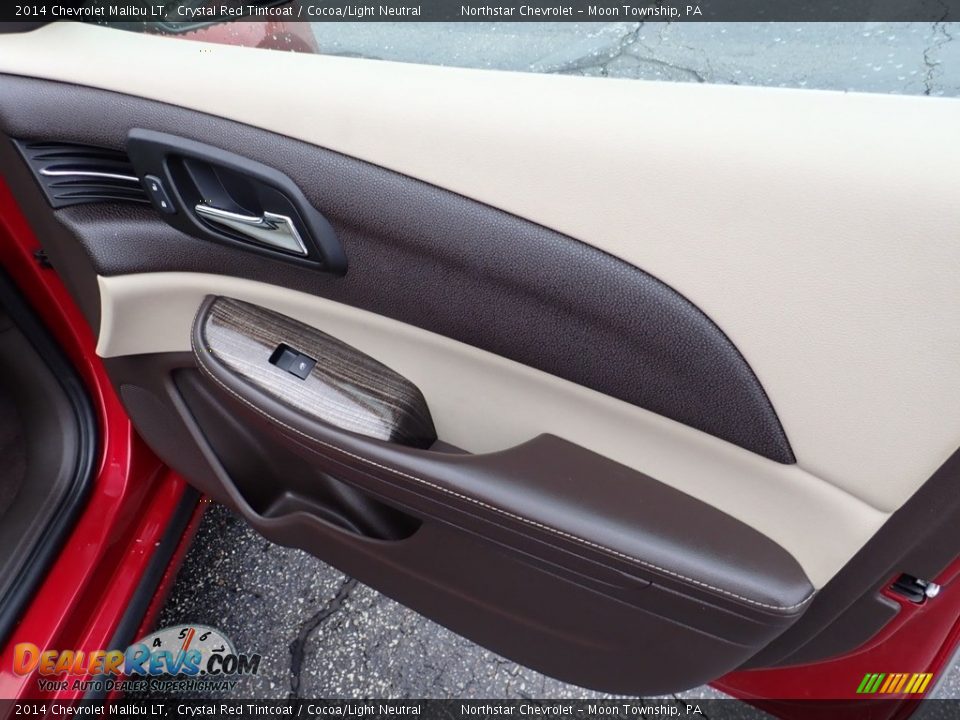 2014 Chevrolet Malibu LT Crystal Red Tintcoat / Cocoa/Light Neutral Photo #17