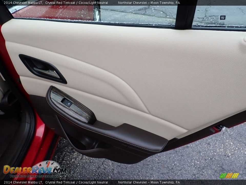 2014 Chevrolet Malibu LT Crystal Red Tintcoat / Cocoa/Light Neutral Photo #19