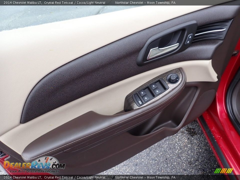 2014 Chevrolet Malibu LT Crystal Red Tintcoat / Cocoa/Light Neutral Photo #24