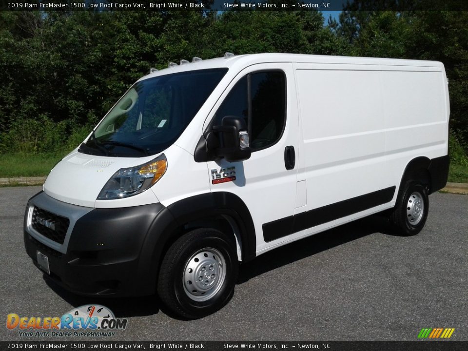 2019 Ram ProMaster 1500 Low Roof Cargo Van Bright White / Black Photo #2