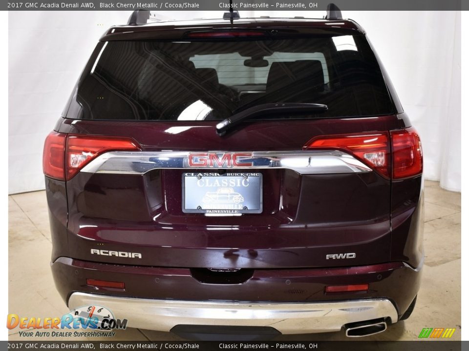 2017 GMC Acadia Denali AWD Black Cherry Metallic / Cocoa/Shale Photo #3