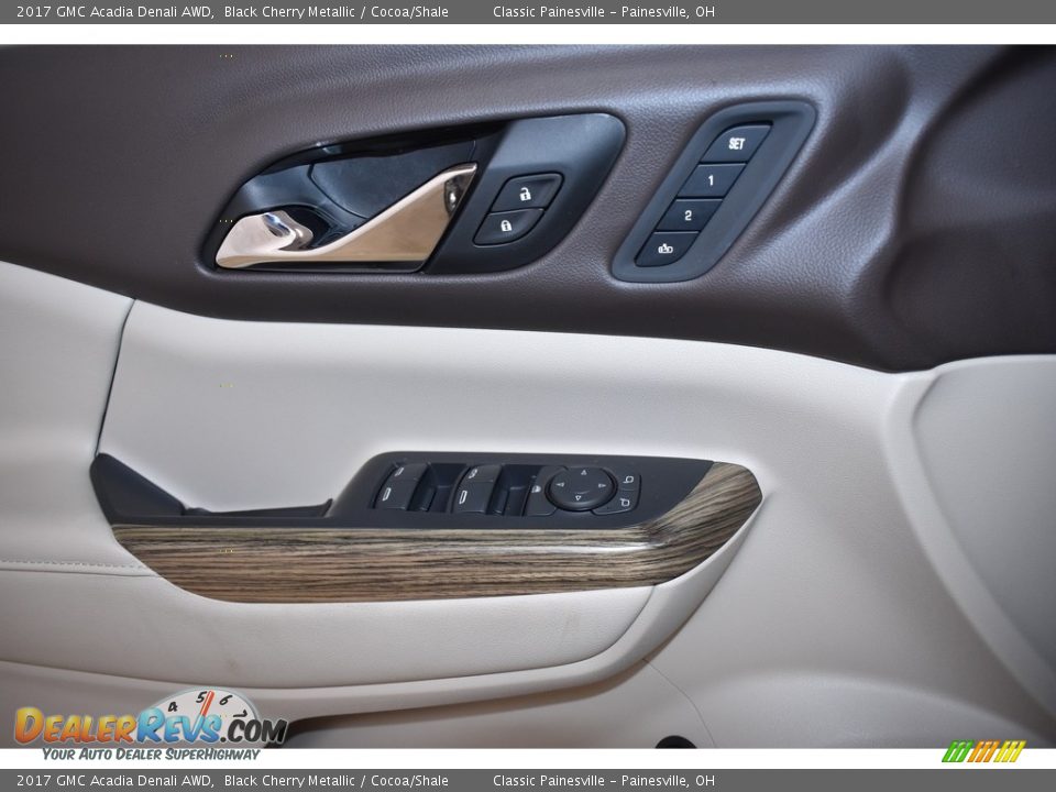 2017 GMC Acadia Denali AWD Black Cherry Metallic / Cocoa/Shale Photo #12