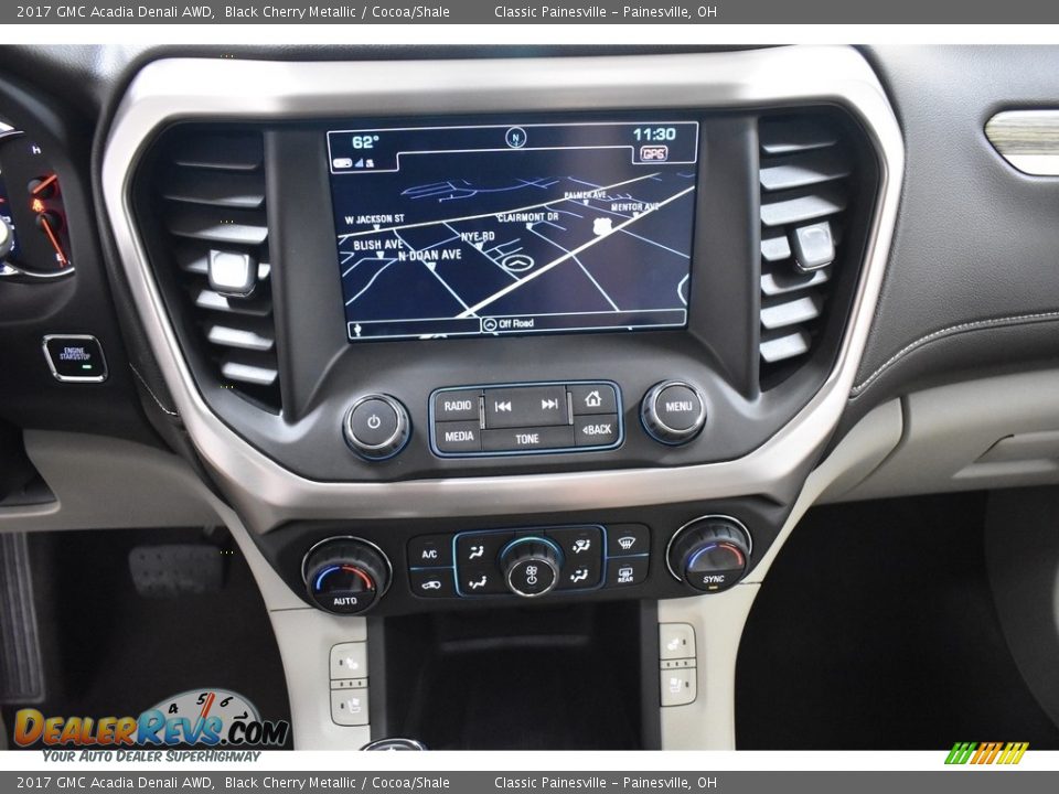 2017 GMC Acadia Denali AWD Black Cherry Metallic / Cocoa/Shale Photo #14