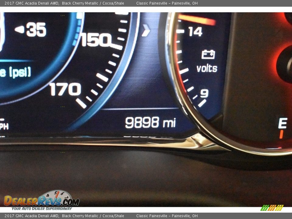 2017 GMC Acadia Denali AWD Black Cherry Metallic / Cocoa/Shale Photo #17