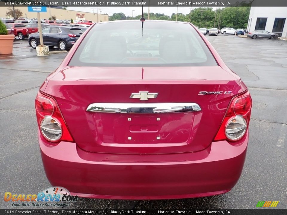 2014 Chevrolet Sonic LT Sedan Deep Magenta Metallic / Jet Black/Dark Titanium Photo #6