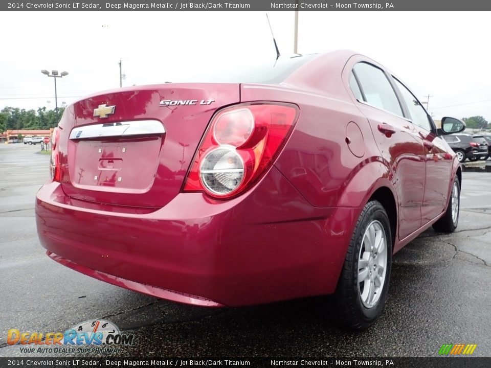2014 Chevrolet Sonic LT Sedan Deep Magenta Metallic / Jet Black/Dark Titanium Photo #8