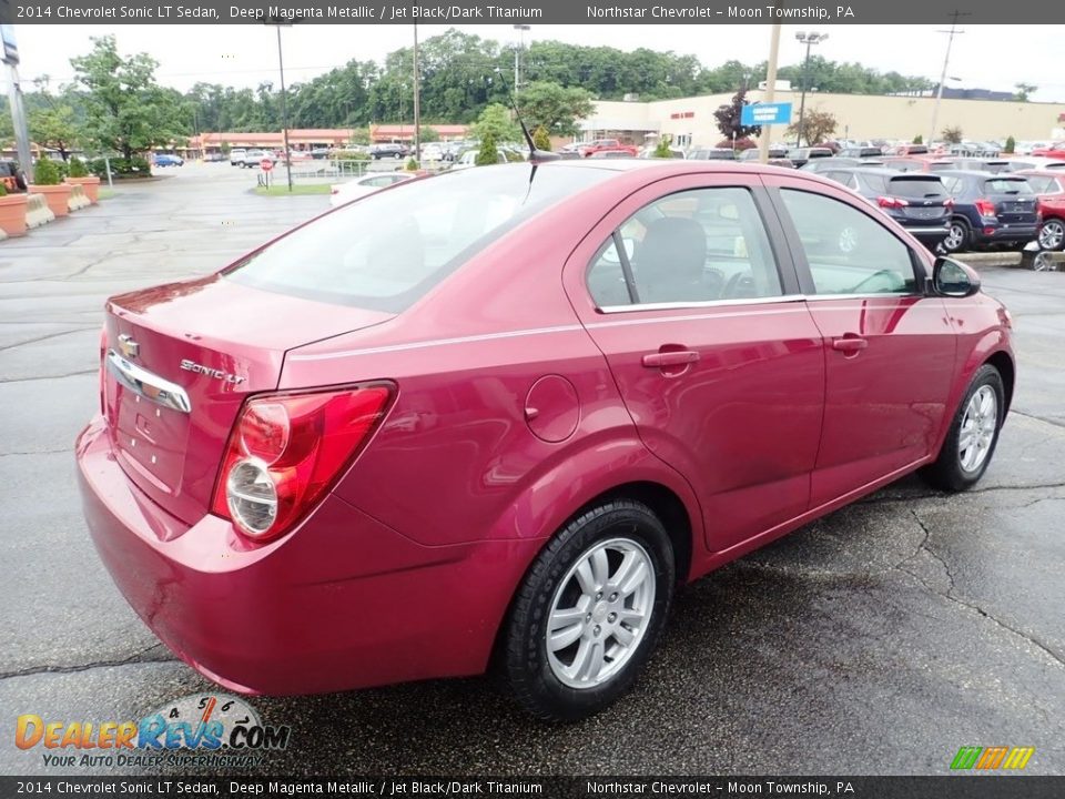 2014 Chevrolet Sonic LT Sedan Deep Magenta Metallic / Jet Black/Dark Titanium Photo #9