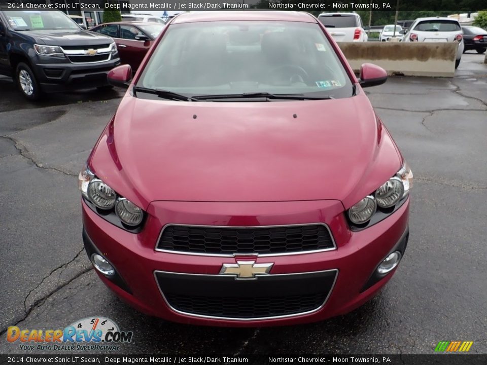 2014 Chevrolet Sonic LT Sedan Deep Magenta Metallic / Jet Black/Dark Titanium Photo #13