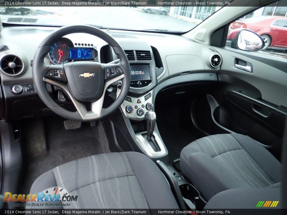 2014 Chevrolet Sonic LT Sedan Deep Magenta Metallic / Jet Black/Dark Titanium Photo #22