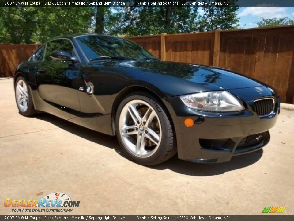 2007 BMW M Coupe Black Sapphire Metallic / Sepang Light Bronze Photo #1