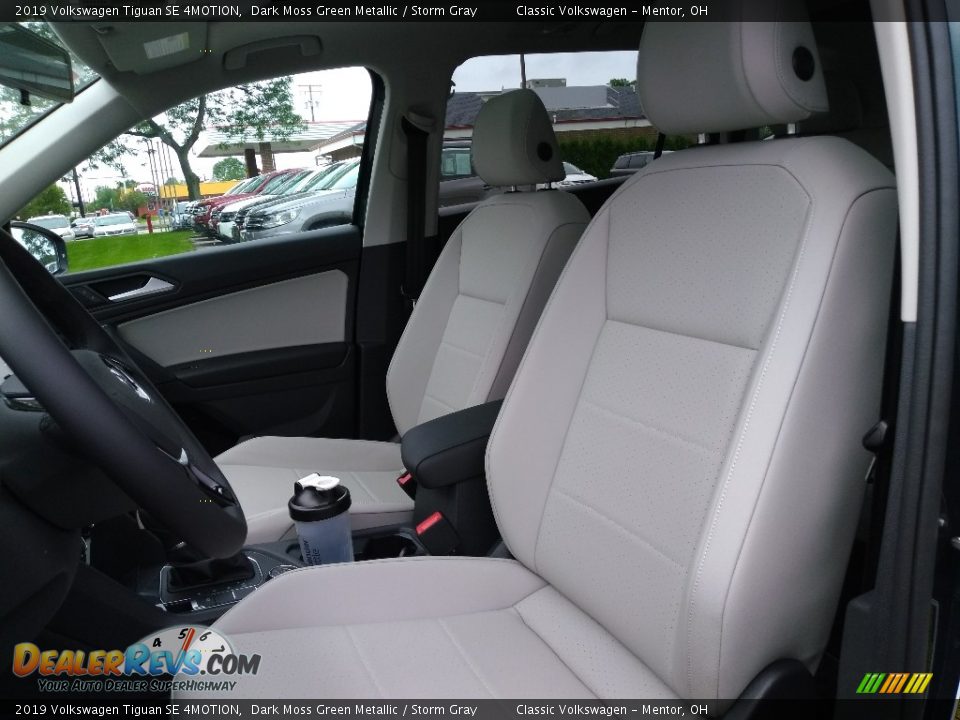 2019 Volkswagen Tiguan SE 4MOTION Dark Moss Green Metallic / Storm Gray Photo #3