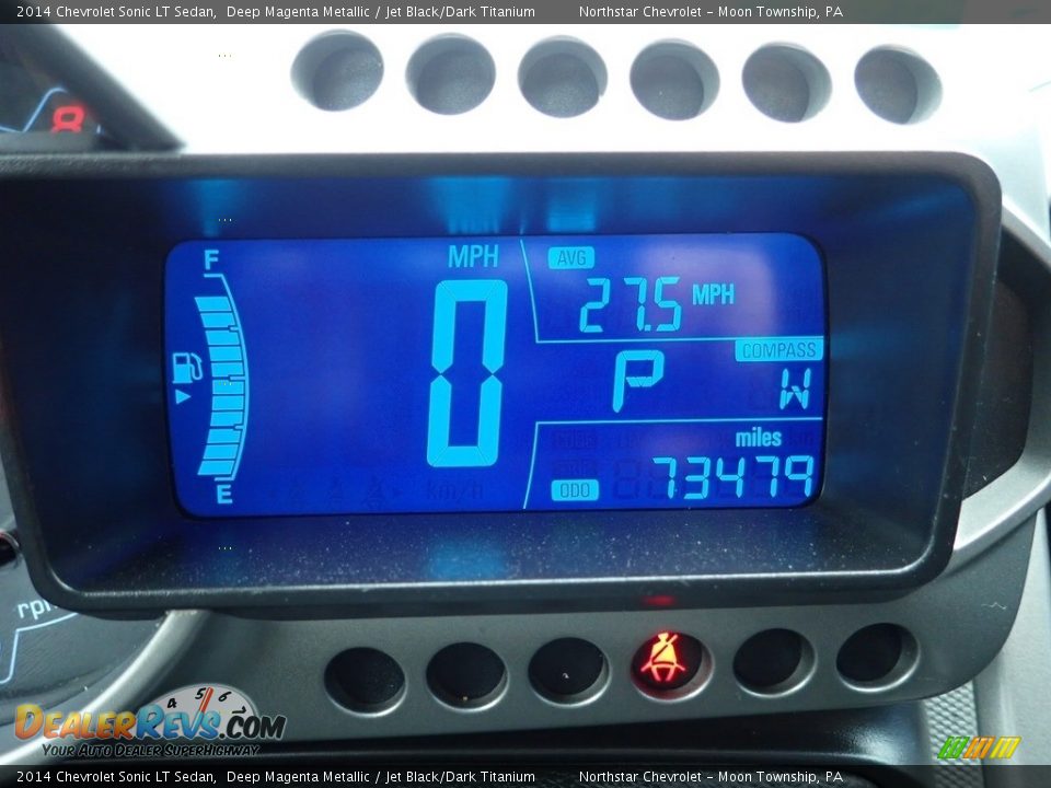 2014 Chevrolet Sonic LT Sedan Deep Magenta Metallic / Jet Black/Dark Titanium Photo #30