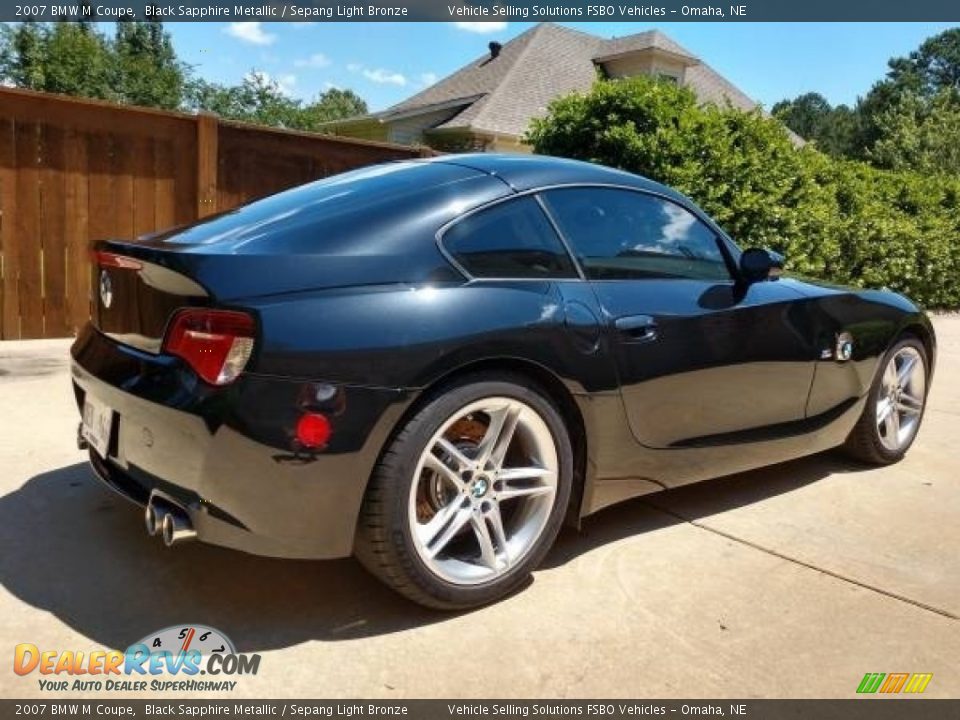 2007 BMW M Coupe Black Sapphire Metallic / Sepang Light Bronze Photo #11