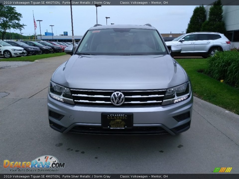 2019 Volkswagen Tiguan SE 4MOTION Pyrite Silver Metallic / Storm Gray Photo #2