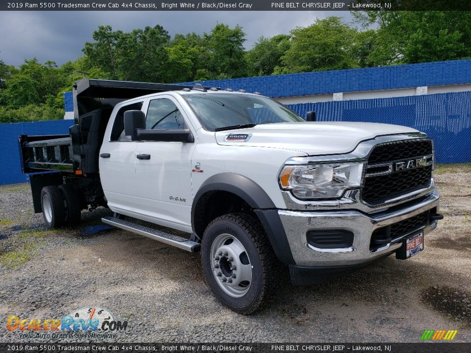 2019 Ram 5500 Tradesman Crew Cab 4x4 Chassis Bright White / Black/Diesel Gray Photo #1