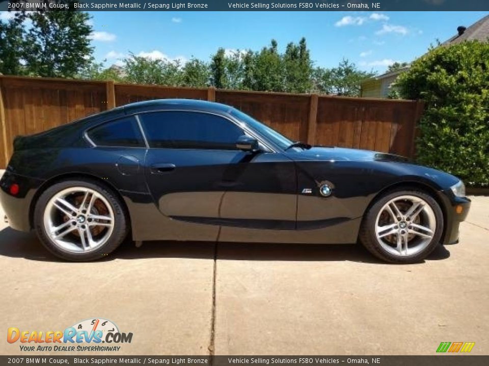 2007 BMW M Coupe Black Sapphire Metallic / Sepang Light Bronze Photo #20