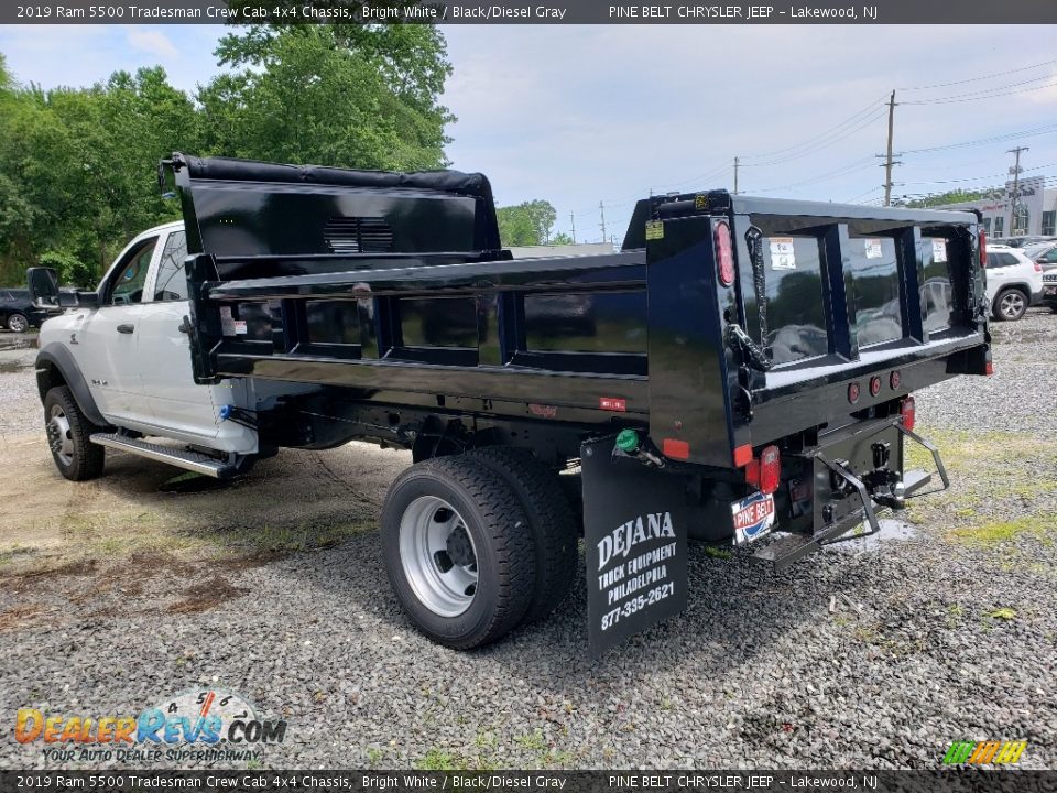 2019 Ram 5500 Tradesman Crew Cab 4x4 Chassis Bright White / Black/Diesel Gray Photo #4