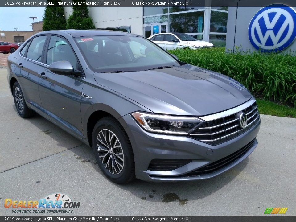 2019 Volkswagen Jetta SEL Platinum Gray Metallic / Titan Black Photo #1
