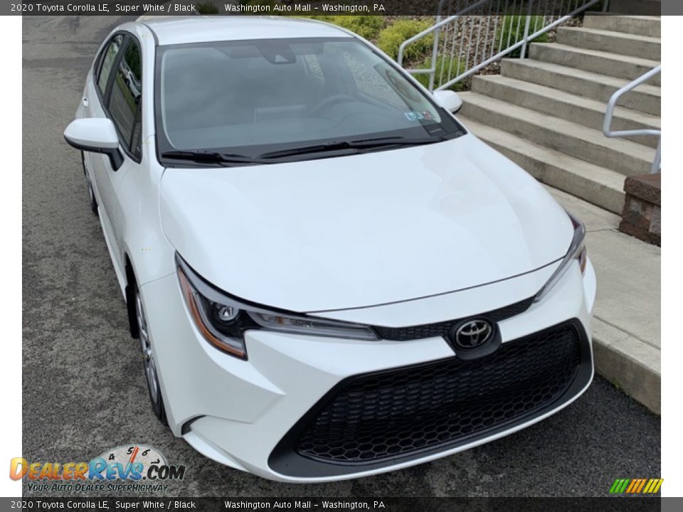 2020 Toyota Corolla LE Super White / Black Photo #2