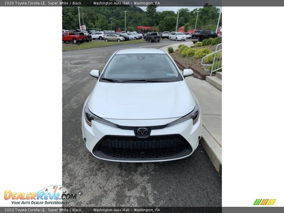 2020 Toyota Corolla LE Super White / Black Photo #3