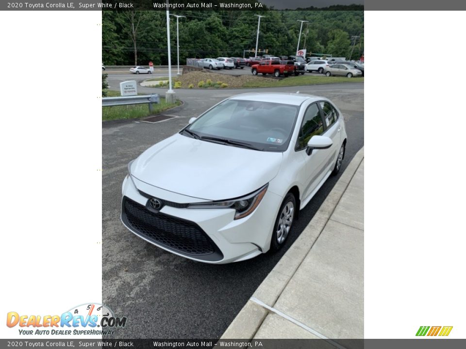 2020 Toyota Corolla LE Super White / Black Photo #4