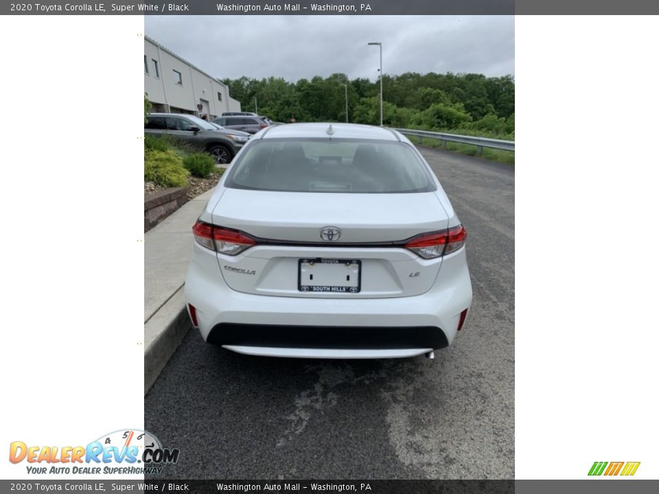 2020 Toyota Corolla LE Super White / Black Photo #6