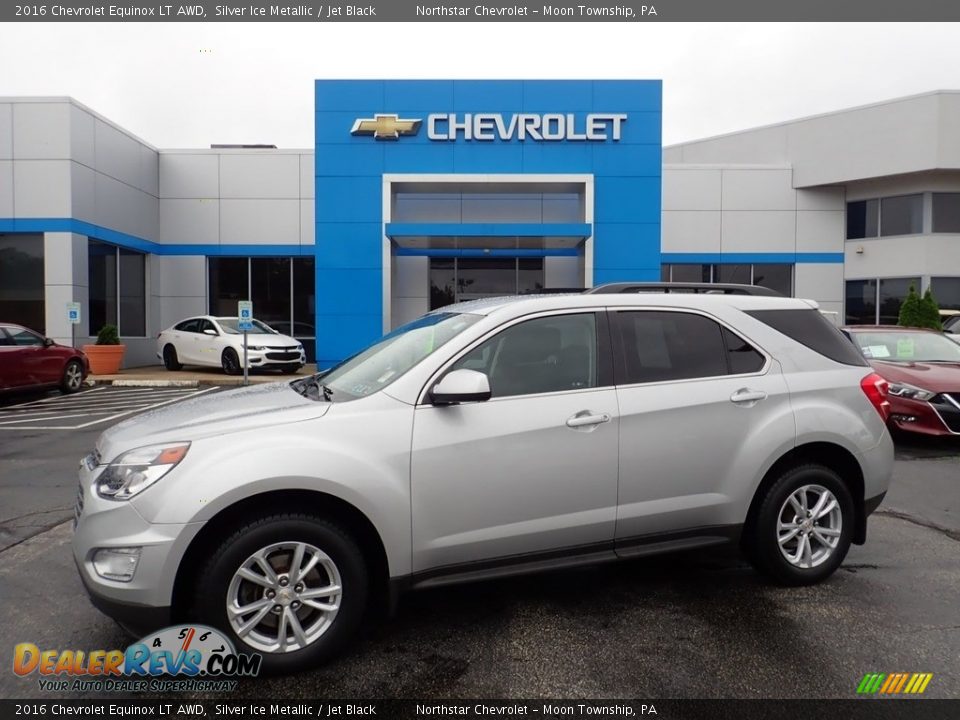 2016 Chevrolet Equinox LT AWD Silver Ice Metallic / Jet Black Photo #1