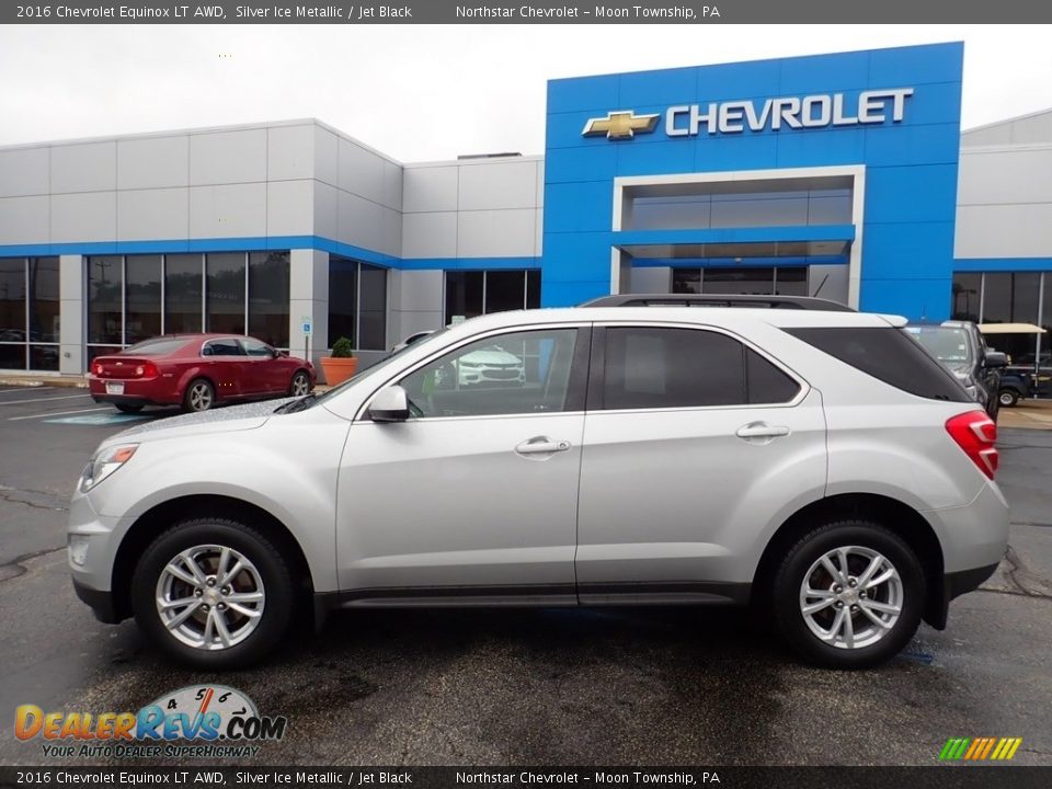 2016 Chevrolet Equinox LT AWD Silver Ice Metallic / Jet Black Photo #3